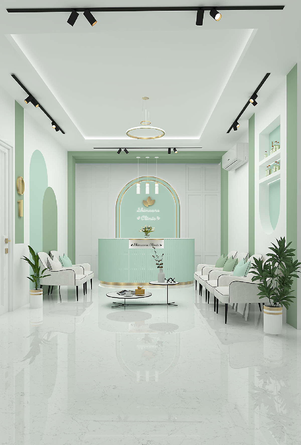 طراحی داخلی کلینیک زیبایی طراحی داخلی کلینیک زیبایی